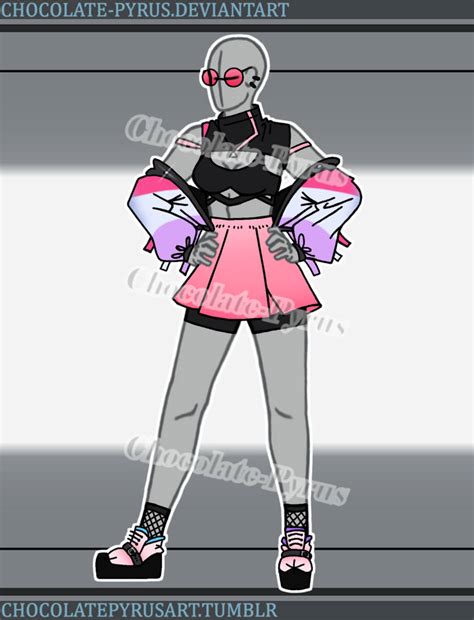 Sporty Cyberpunk Outfit Commission by Chocolate-Pyrus on DeviantArt