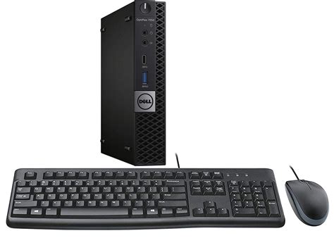 Dell Optiplex 7050 Micro Desktop, Intel I7, 16GB RAM, 256GB SSD, WiFi, Keyboard And Mouse ...