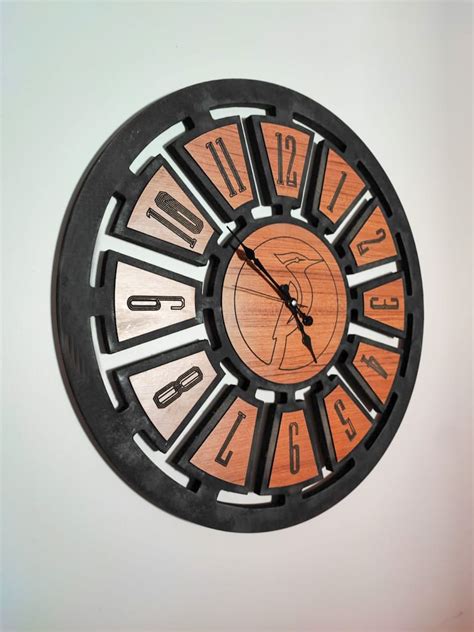 Wall Clock CNC Dxf Dwg Files, Cnc Cutting Router Digital Vector Instand ...