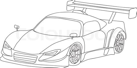 13 Sports Car Outline Vector Images - Car Outline Vector, Sports Car ...