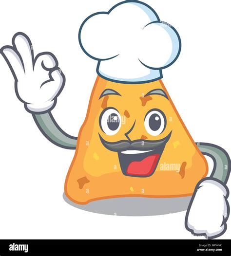 Chef nachos character cartoon style vector illustration Stock Vector ...