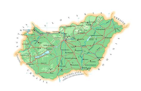 Maps of Hungary | Detailed map of Hungary in English | Tourist map of Hungary | Road map of ...