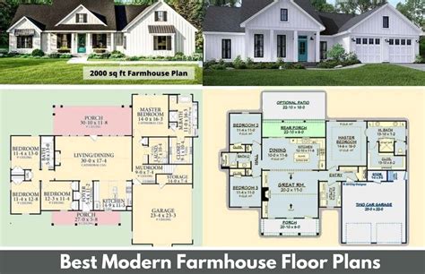 Modern Farmhouse 4 Bedroom House Plans With Photos | www.resnooze.com