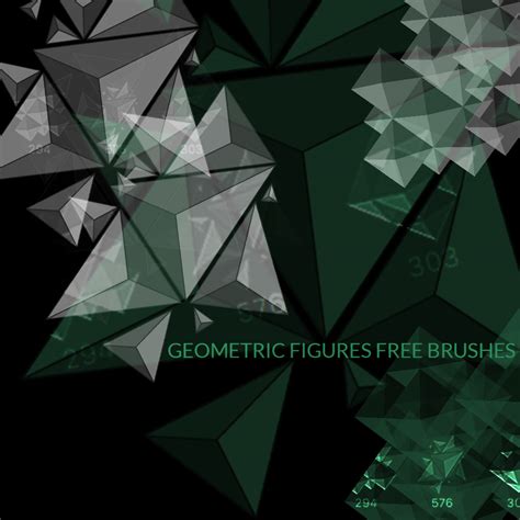 3 Geometric Figures Brushes - Photoshop brushes