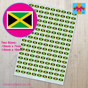 Jamaica Flag Stickers - Cute Stickers