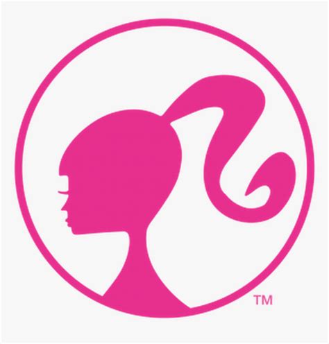 Ken Barbie Clip Art Logo Borders And Frames - Pink Head Barbie Logo, HD Png Download - kindpng