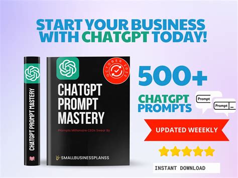 Chatgpt Prompt Start Your Business With Chat Gpt 500 - Etsy