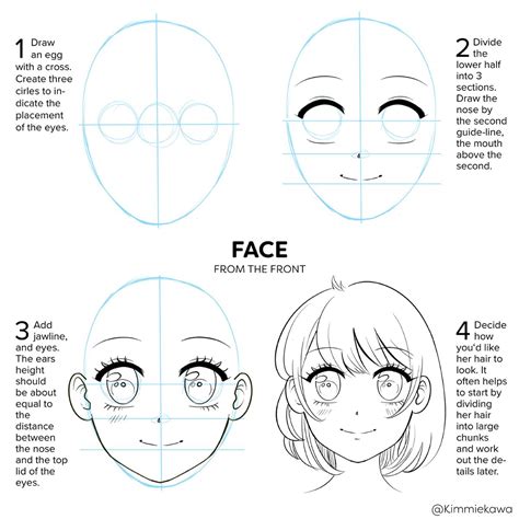 Tutorial On How To Draw A Manga Face Drawing A Female Face By | The Best Porn Website