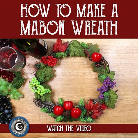 Mabon Wreath Craft Autumn Equinox Decoration - Mabon Altar DIY ...