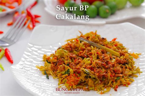 Sayur Bunga Pepaya Cakalang - Bunga Pepaya