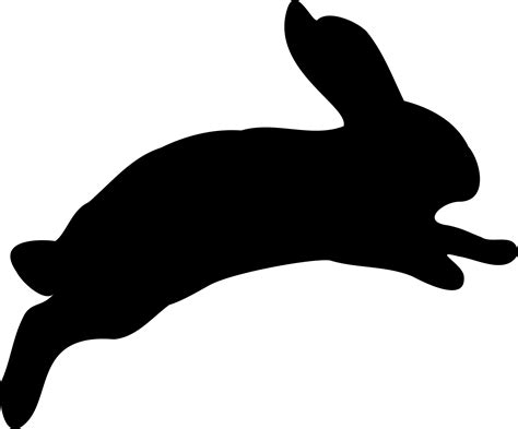 Easter Bunny Rabbit show jumping Silhouette Clip art - fast vector png download - 2400*1992 ...