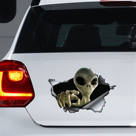 Alien Car Decal , Alien Magnet, Alien Car Decal, Alien Car Sticker - Etsy