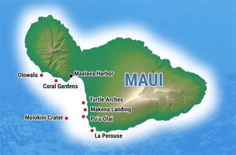 Maui Snorkeling Map - Explore the Top Spots on Maui