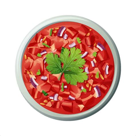 Salsa sauce on an isolated background. Traditional Mexican food. Delicious food vector ...