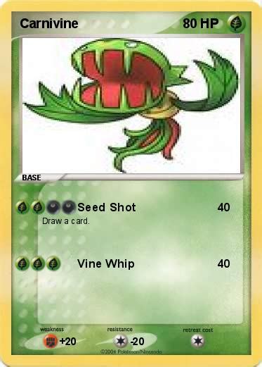 Pokémon Carnivine - Seed Shot - My Pokemon Card