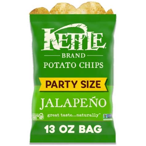 Kettle Brand Jalapeno Kettle Potato Chips Party Size, 13 oz - Kroger