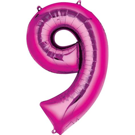 16″ Pink Number Balloon - Party WOW