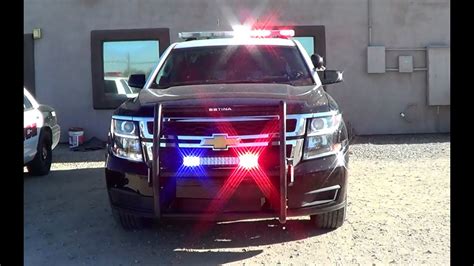 Willcox Police Dept. new Chevy Tahoe cruiser lights setup [AZ | 6/2015] - YouTube