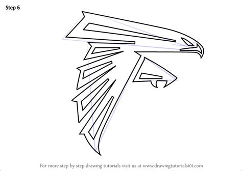 Learn How to Draw Atlanta Falcons Logo (NFL) Step by Step : Drawing Tutorials