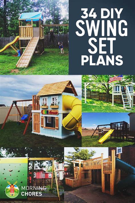 34 Free DIY Swing Set Plans for Your Kids' Fun Backyard Play Area