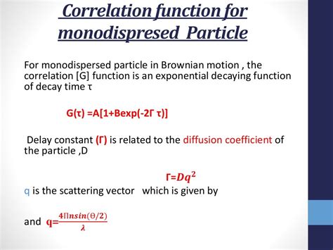 Dynamic Light Scattering