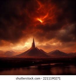 Mordor Lord Rings Sauron Red Black Stock Illustration 2211190271 | Shutterstock