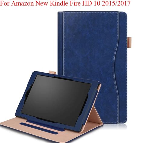 For Amazon Kindle Fire HD10 2017 Case 10.1"inch Magnetic Leather Case ...