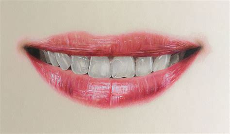 Realistic Lips Drawing Step By Step - Lamanoguiada