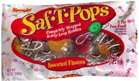 Saf T Pops Assorted Flavors Saf-T-Pops - 12 oz, Nutrition Information ...