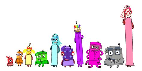 Numberblocks 1-10 in their Pajamas by alexiscurry on DeviantArt