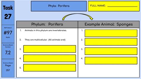 Porifera and Cnidaria worksheet | Live Worksheets - Worksheets Library