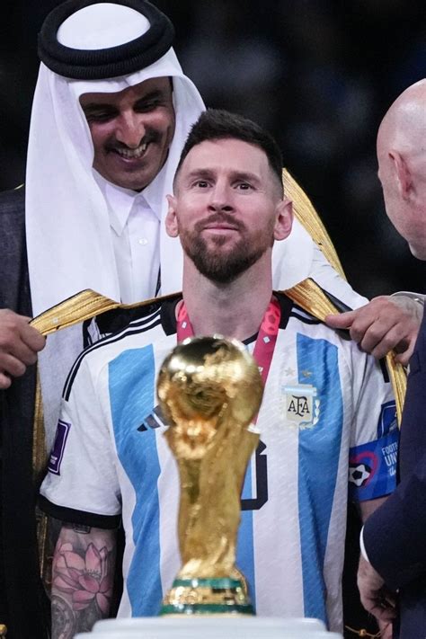 Lionel Messi FIFA World Cup 2022 Golden Ball Trophy