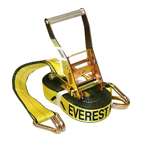 EVEREST 2 in. x 27 ft. Heavy-Duty Ratchet Tie-Down Trailer Strap ...