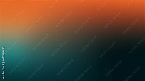 Teal orange background. orange color gradient background, grainy texture. Poster banner design ...