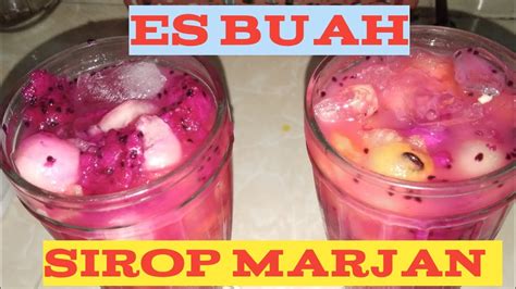 Cara membuat es buah sirup marjan sederhana dan segar – Review