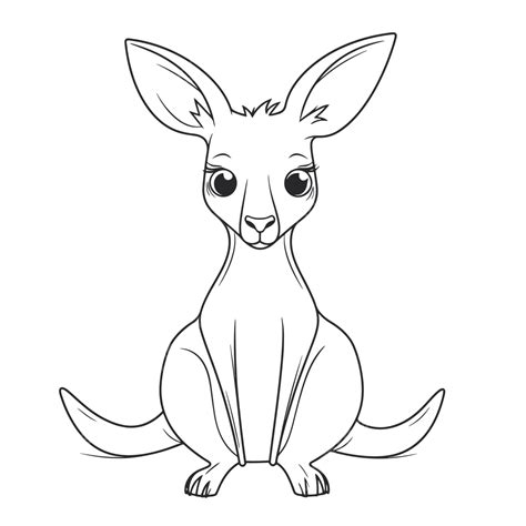 Cute Kangaroo Cartoon Pictures For Coloring - Infoupdate.org