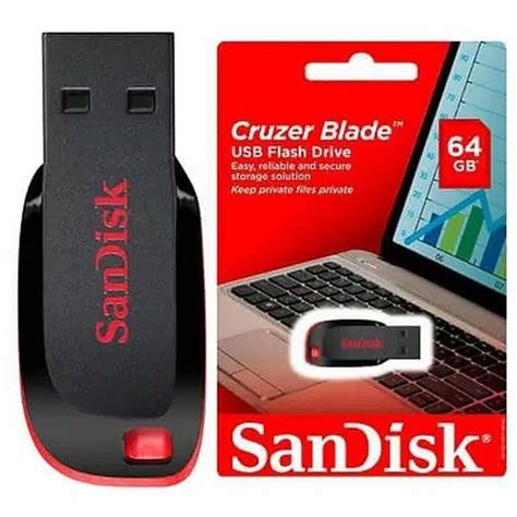 Jual Flashdisk Sandisk 64gb Cruzer Blade cz50 USB Flashdisk FD FlashDrive - Kab. Bekasi - Icha ...