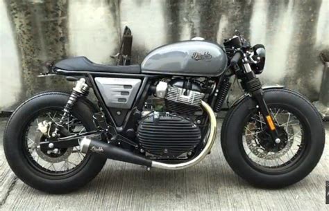 Royal Enfield Interceptor Diablo in 2020 | Custom cafe racer, Cafe ...