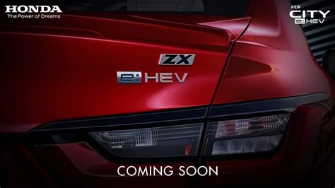 Honda City e:HEV hybrid officially teased, reveals new design ...