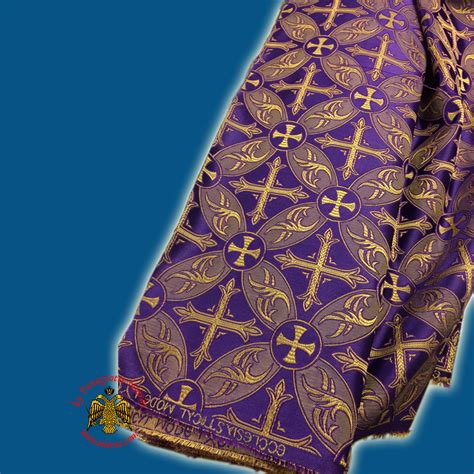 Orthodox Clerics Vestment Purple Fabric With Golden Cross Details B' No ...