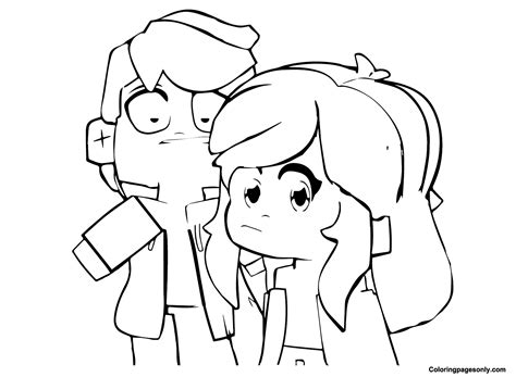 Aphmau and Aaron Coloring Page - Free Printable Coloring Pages