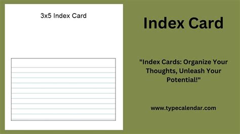 Free Printable Index Flash Card Template [Study Smart] PDF, 46% OFF