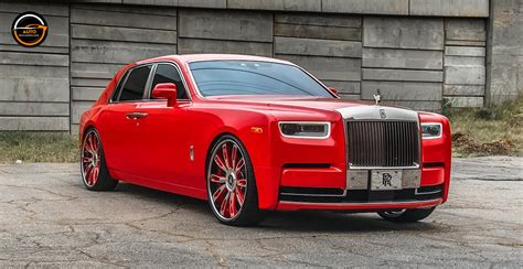 2021 Tinted Red Rolls Royce Phantom On Avant Garde Wheels! - Auto ...