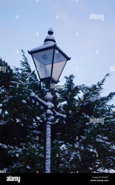 Lamp Post Snow High Resolution Stock Photography and Images - Alamy