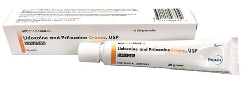 Lidocaine With Prilocaine Cream 2.5% - 2.5%, 30g