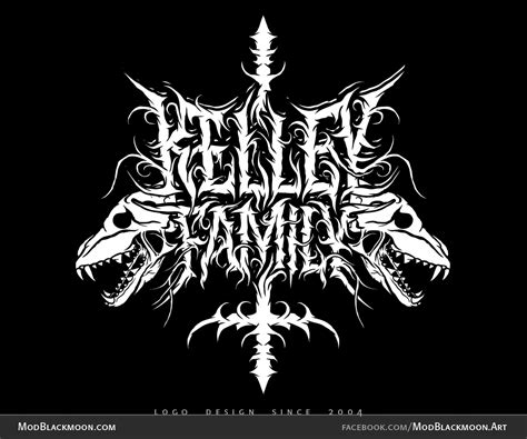 Kelley Family - Death Metal Logo