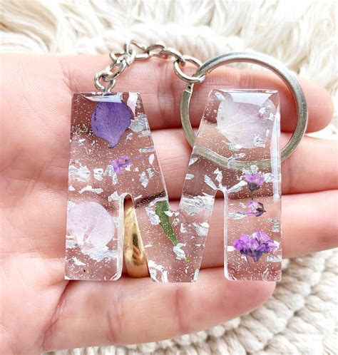 Resin Epoxy Resin Keychain Keychain | Etsy