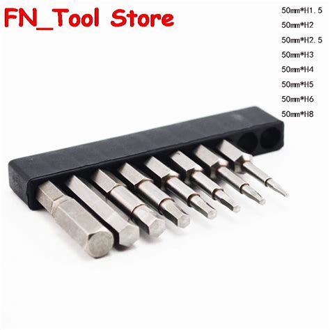 Aliexpress.com : Buy High Quality S2 material 8 pcs. 50mm Inner hexagonal screwdriver bits ...