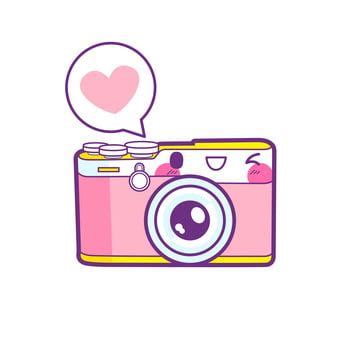 Camera Logo, Camera Icon, Film Camera, Tumblr Stickers, Cute Stickers, Art Drawings For Kids ...