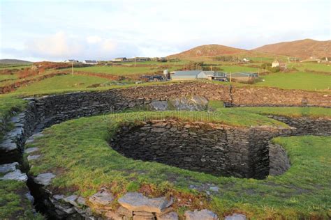 Cahergal and Leacanabuaile - Old Irish Stone Forts or Ring Forts - Ireland Historical Tour Stock ...